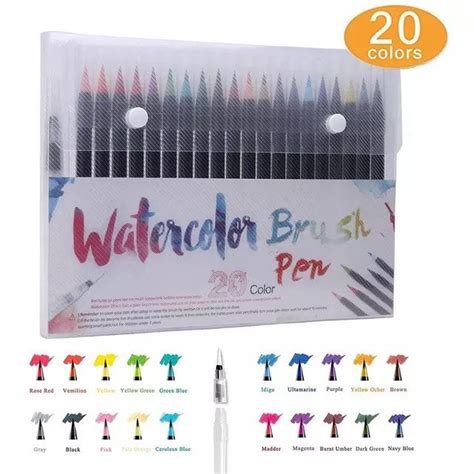 Farben Aquarell Pinsel Stift Set Mit Nachf Llbarem Etsy