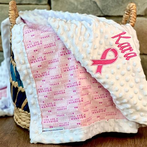 Breast Cancer Soft Blanket Etsy