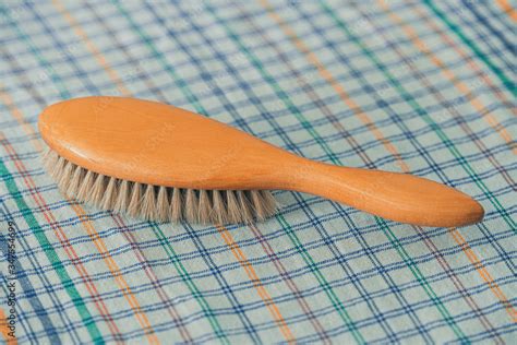 Vintage Concept With Wooden Hairbrush For Spanking Domestic Corporal