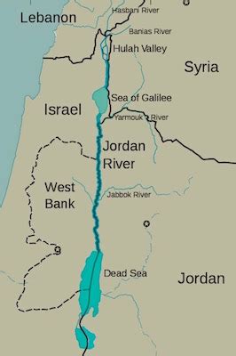 Jordan River And Dead Sea Map