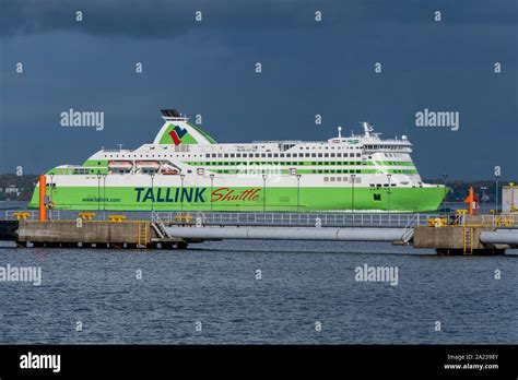 Sea ferry Tallink Shuttle Star from the Tallink fleet goes to the ...