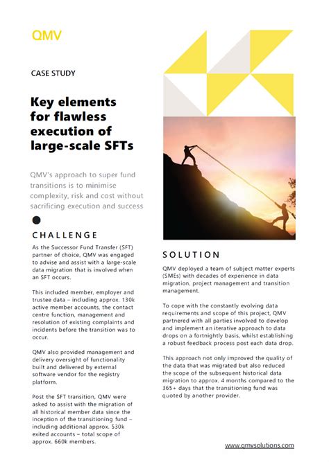 Case Study – Key Elements For Flawless Execution of Large-Scale SFTs