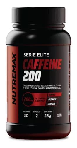 Suplemento em cápsulas Nutremax Serie Elite CAFFEINE 200 cafeína