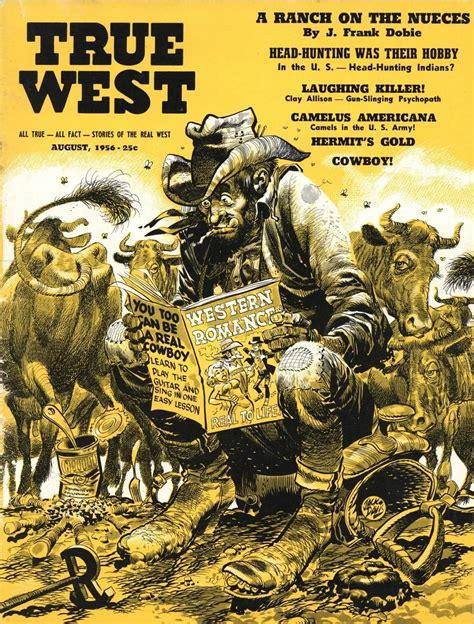 True West Magazine August 1956 Buds Art Books