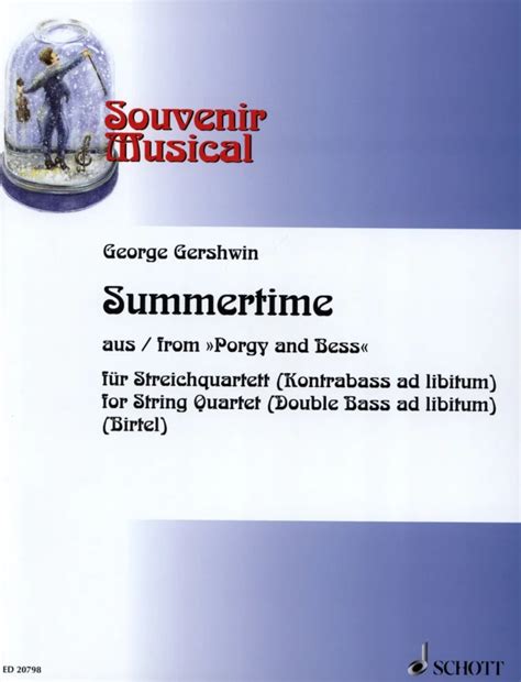 Summertime Heft Von George Gershwin Im Stretta Noten Shop Kaufen