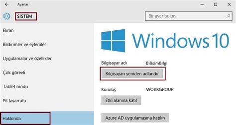 Windows 10 da Bilgisayar Adı Nasıl Değiştirilir t a m a m o r g