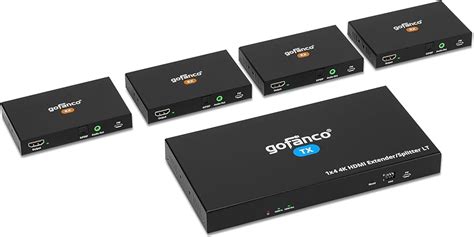 Amazon Gofanco K X Hdmi Extender Splitter Over Cat Ethernet