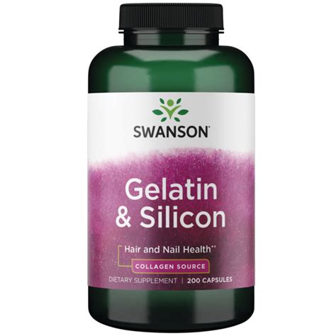 Swanson Premium Gelatin And Silicon 200 Caps Swanson Health Products