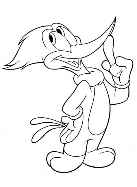 Woody Woodpecker Movie Coloring Page