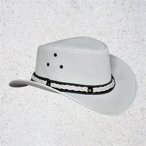 White Cowboy Hat White Leather Cowboy Hat - Etsy