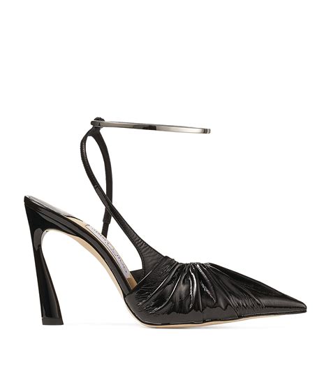 Jimmy Choo Black Rupi Leather Pumps Harrods Uk