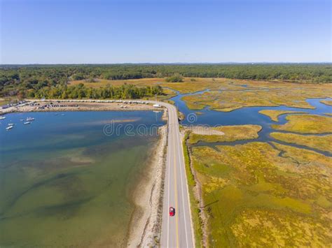 Rye Harbor State Park Aerial View, Rye, NH, USA Stock Image - Image of ...