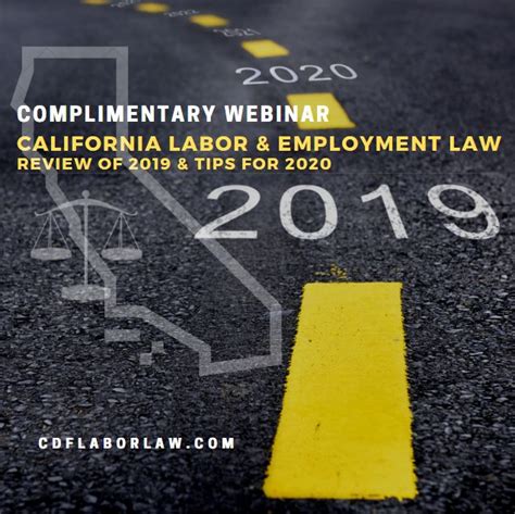 CDF Webinar CA Labor Employment Law Year In Review Key