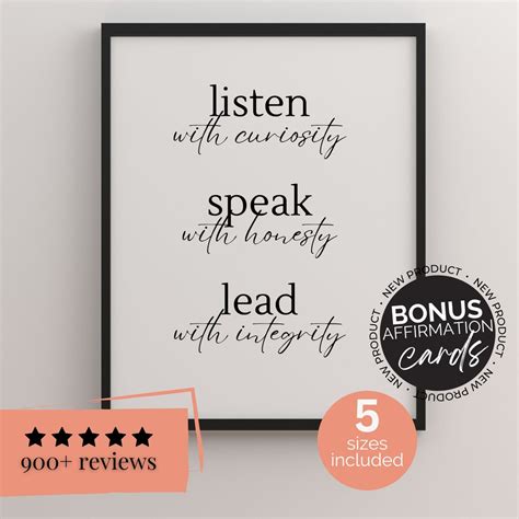 Leadership Quote Print Office Decor Women Leadership Print Etsy