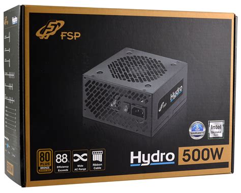 Fsp Hydro 500w 80plus Bronze P0wer Supply