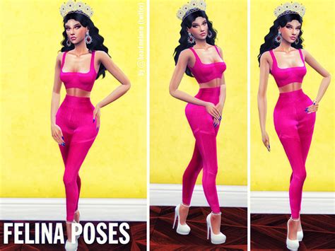 Sims 4 Cc Custom Content Pose Pack Sims4lifestories Felina Poses Pageant Poses By