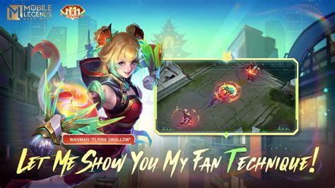 Double 11 Exclusive Skin Wanwan Flying Swallow Mobile Legends