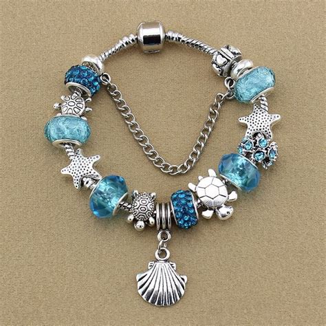 Blue Crystal Sea Turtle Bracelet Pandora Bracelet Designs Pandora