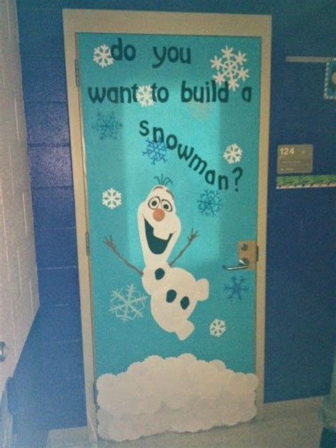 Creative Frozen Classroom Door Decoration