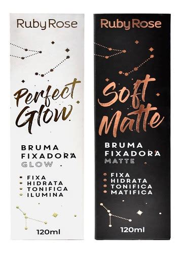 Kit Bruma Fixadora Perfect Glow Soft Matte Ruby Rose Ml