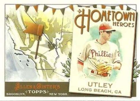 Topps Allen And Ginter Hometown Heroes Hh Chase Utley Phillies