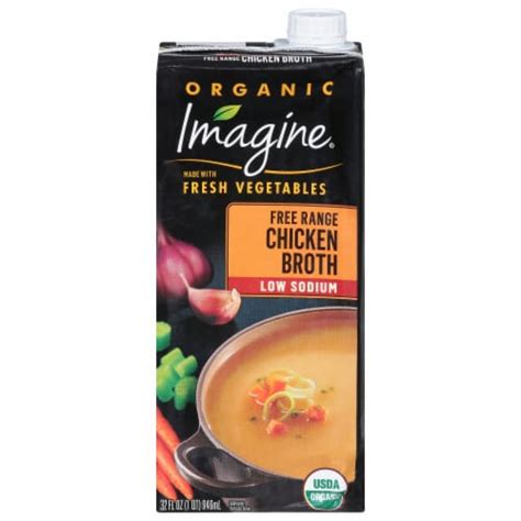 Imagine Organic Low Sodium Free Range Chicken Broth 32 Fl Oz Smiths