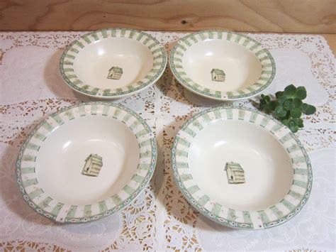 Set Of Four Pfaltzgraff Naturewood Soup Cereal Bowls Made In Etsy