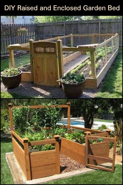 Diy Raised And Enclosed Garden Bed The Garden Building A Raised