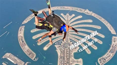 Skydive Dubai Is It Scary Parachute Fails To Open Free Fall