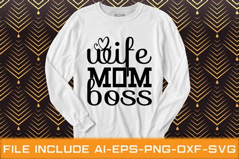 Wife Mom Boss Graphic By MRM GRAPHICS Creative Fabrica