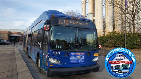 NYCT Riverbank Park Bound 2018 XN60 Xcelsior CNG Articulated 1059