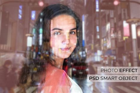 Free PSD | Glass reflection photo effect