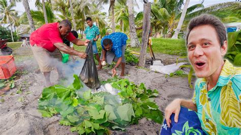 Fiji Hot Rock Oven!! 🏝 Unseen FIJIAN FOOD + Remote Pacific Island Life ...