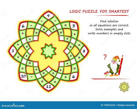 Math Logic Puzzle Game for Smartest. Find Solution so All Equations are ...