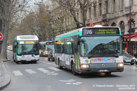 Bus 8401 519 QED 75 sur la ligne 76 RATP à Châtelet Paris