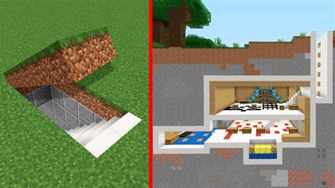 Minecraft Como Construir Una Base Secreta Moderna Tutorial Casa