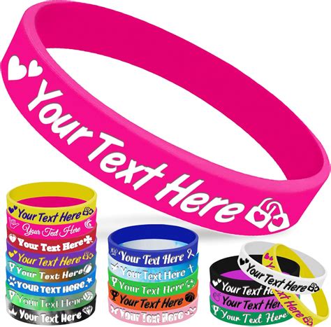 Amazon Personalized Silicone Wristbands Custom Rubber Bracelets