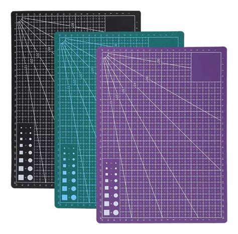 Tabla De Cortar De Cuero 3pcs Pvc A4 Mat Doble Cara Cuotas Sin Interés