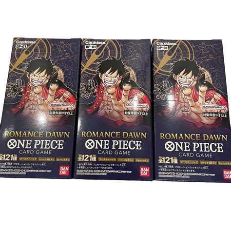 One Piece ワンピースカードゲーム ロマンスドーン 3box テープ付きの通販 By Gshop｜ワンピースならラクマ