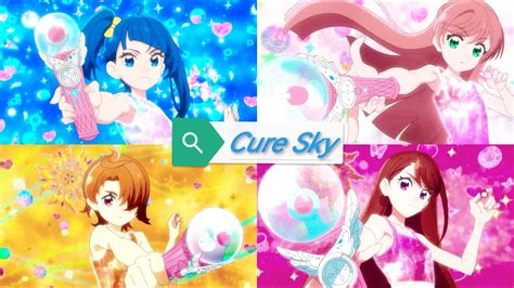 1080p Hirogaru Sky Precure Group Transformation Cure Sky Ver My