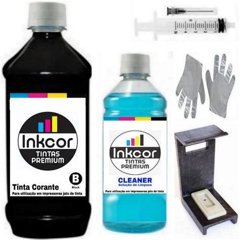 Kit Recarga Para Cartuchos Hp Canon Inkcor Tintas Para Impressora