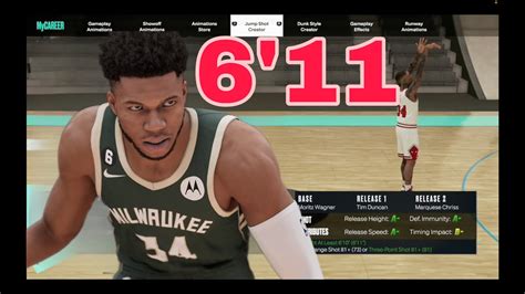 6 11 GIANNIS BUILD ANIMATIONS JUMPSHOT DUNK PACKAGES AND DRIBBLE