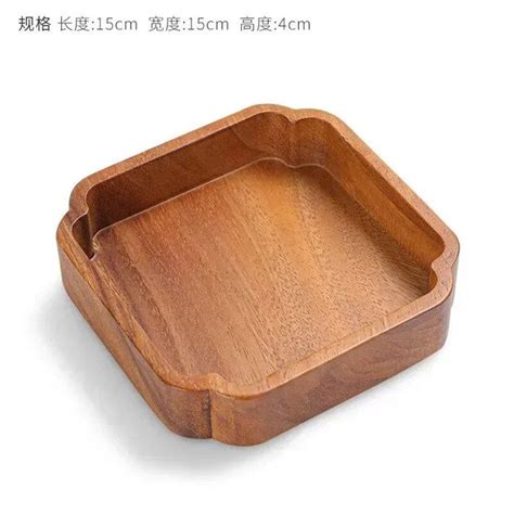 Assiette Carr E En Bois Pour La Maison Petit Bol Rond Assiette