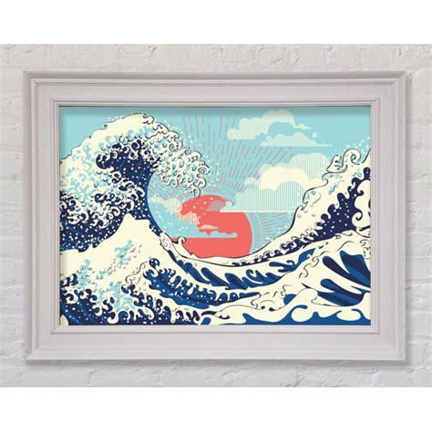 Haus Am Meer Gerahmtes Leinwandbild Waves Under The Sun Wayfair De