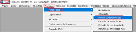 Varejo Supermercados Fiscal Como liberar a Inconsistência 70