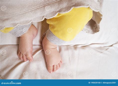 Little Baby Feet, Sleeping Baby Stock Photo - Image of life, plump ...