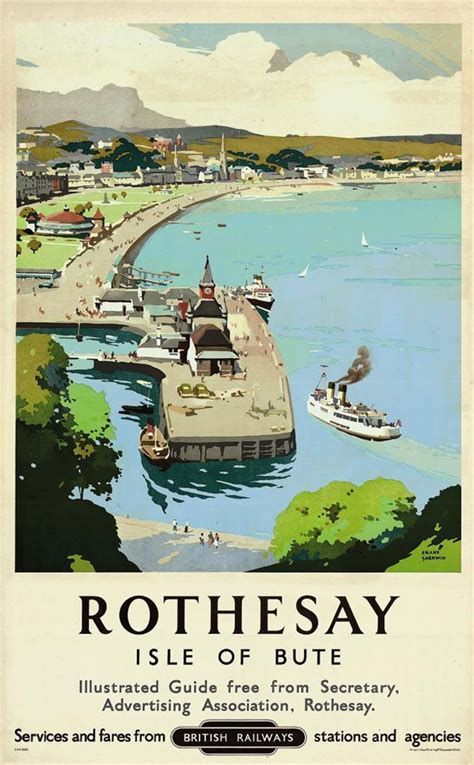 Frank Sherwin 1896 1985 Rothesay Travel Posters Vintage Travel