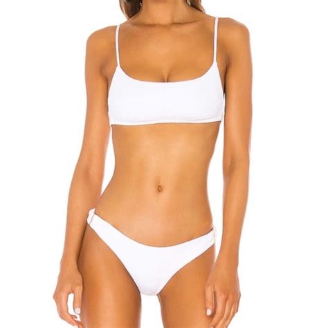 L Space Swim Nwt Lspace White Piper Bikini Set Poshmark