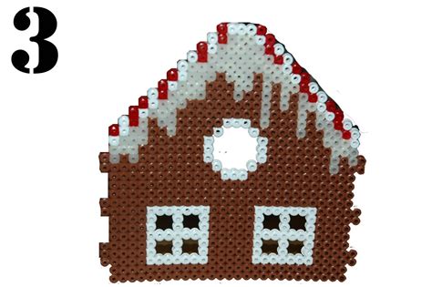 Gingerbread House Hama Beads Christmas Christmas Perler Beads