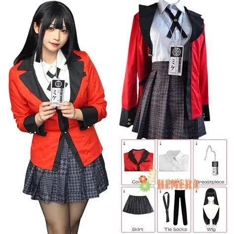 Kakegurui Jabami Yumeko Cosplay Anime Kakegurui Women Costume Kost M